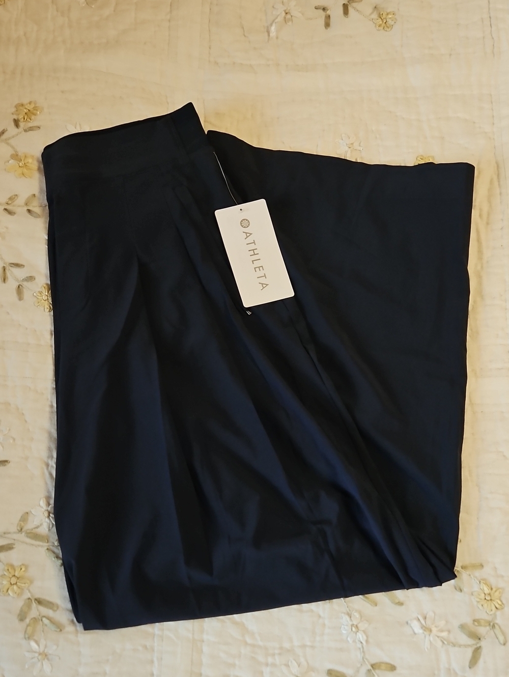 NWT Athleta Brooklyn Heights Pleated Wide Leg Pant
